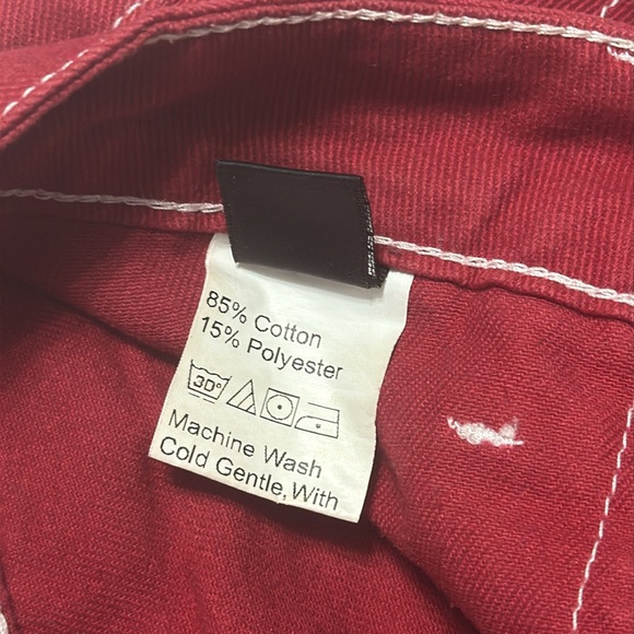 Shein Red Cargo Pants - Picture 5 of 7